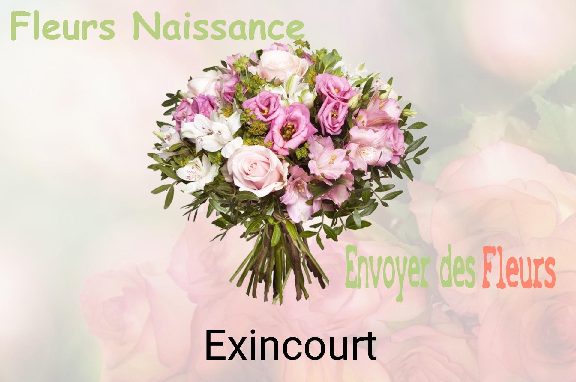Bouquet de fleurs de naissance livré à Exincourt